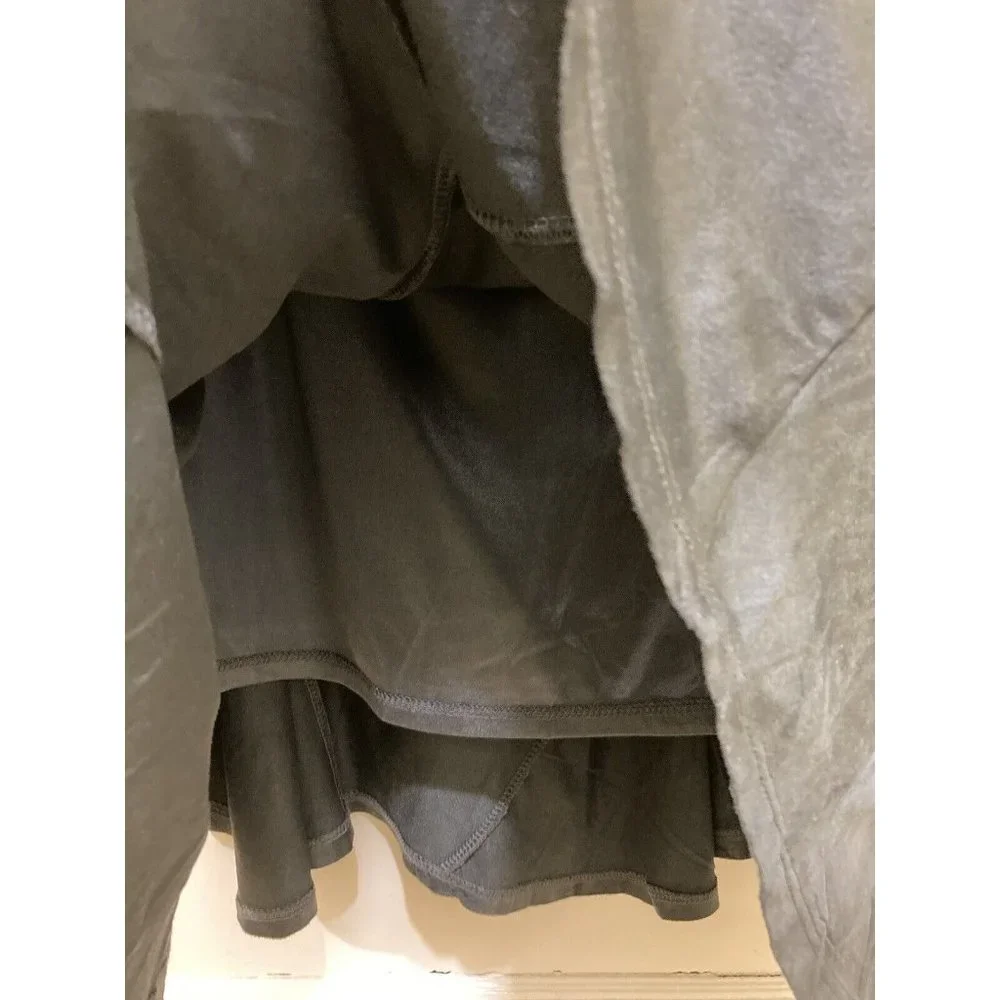 Urban CoCo Maxi Skirt Womens XL Gray‎ Soft Velour Flowy Ruffle Hem NWT